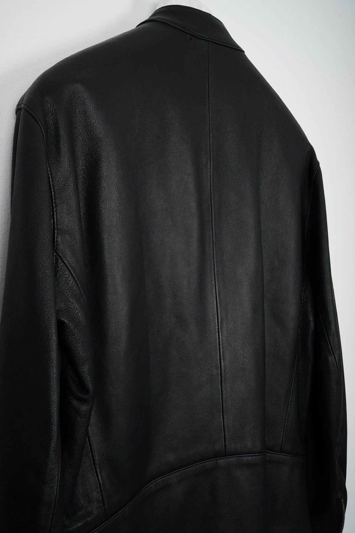 2006 A/W BLACK 5-ZIP RIDER JACKET IN DEERSKIN LEATHER
