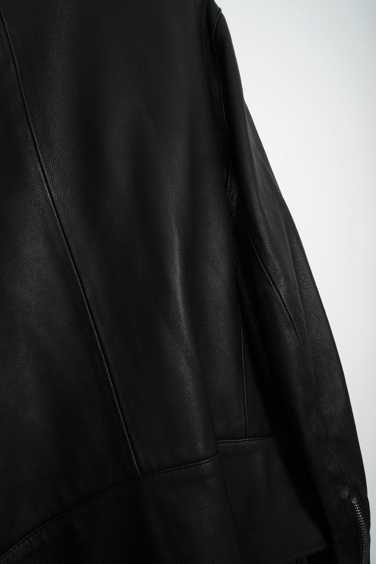 2006 A/W BLACK 5-ZIP RIDER JACKET IN DEERSKIN LEATHER