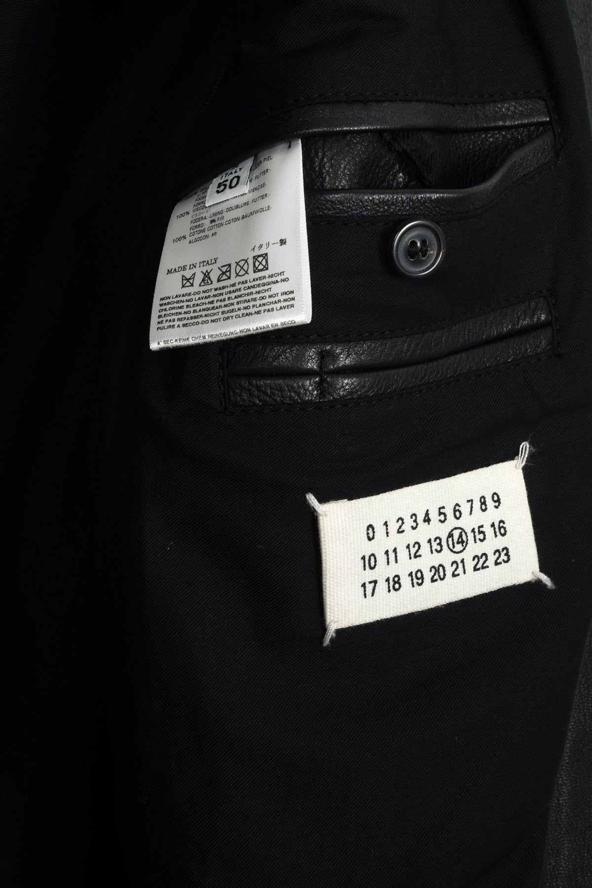 2006 A/W BLACK 5-ZIP RIDER JACKET IN DEERSKIN LEATHER