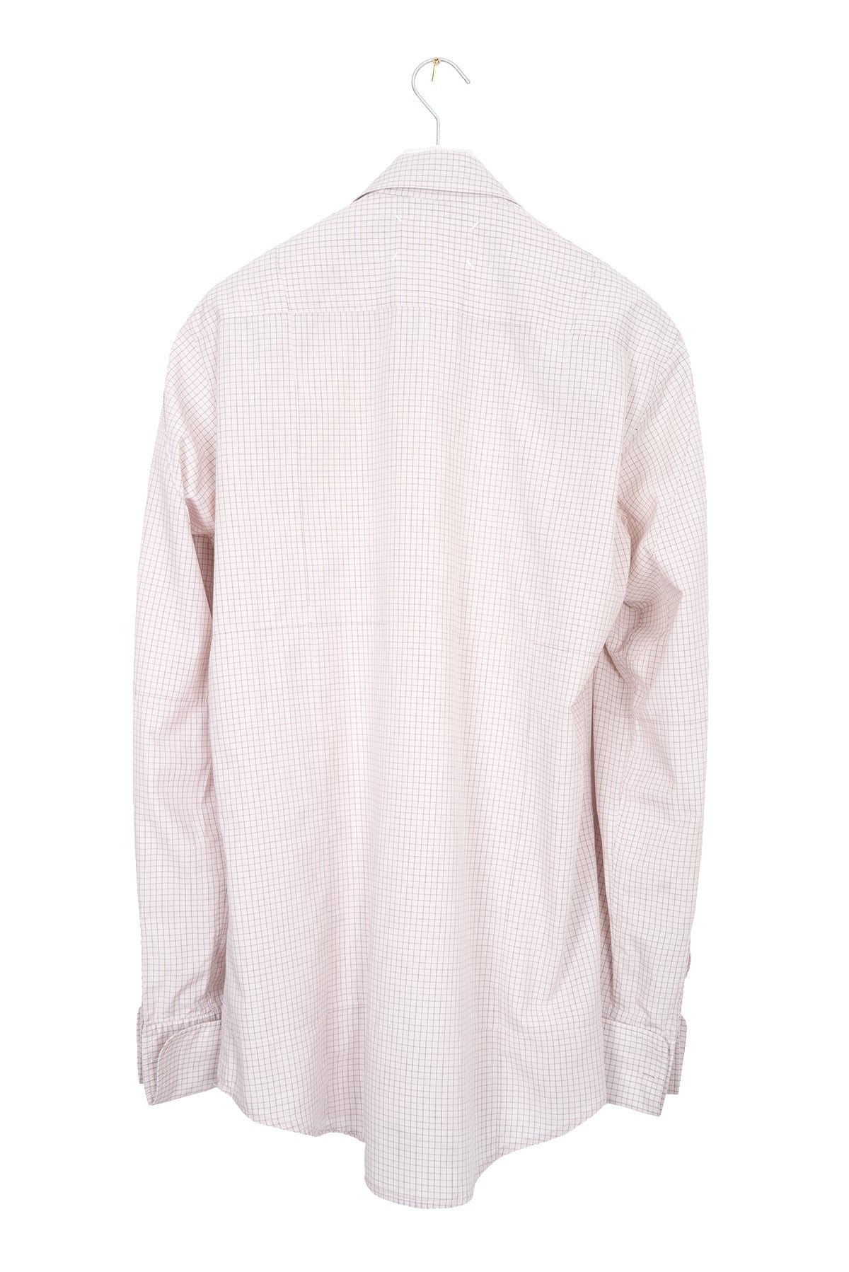 2004 S/S PATCHWORK GRID COTTON SHIRT