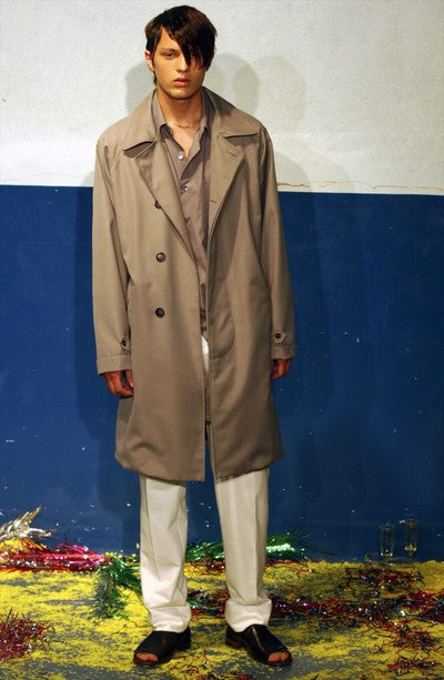 2002 S/S POLYURETHANE COATED COTTON BELTED TRENCHCOAT