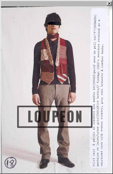 2004 A/W ANATOMIC V-NECK SWEATER WITH SHOULDER SEAM DETAIL